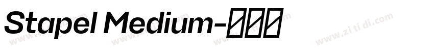 Stapel Medium字体转换